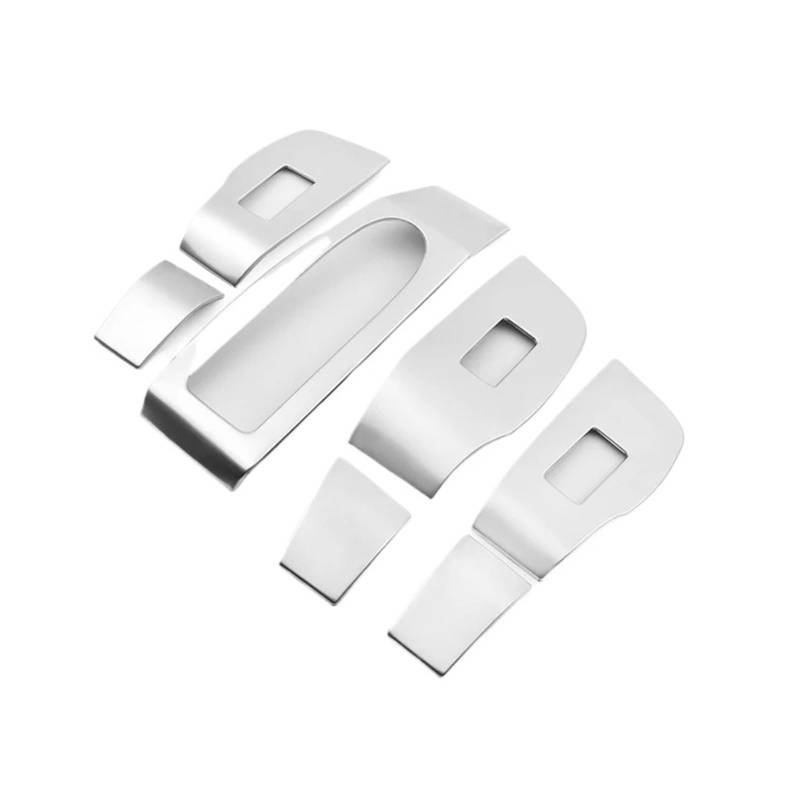 NTBLKCFR Shuogoufeng Store Kompatibel mit Ma*zda 3 BP 2019-2025 Edelstahl-Innentür-Armlehne Autofensterschalter Einstelltafel-Abdeckung Zieraufkleber(Silver) von NTBLKCFR
