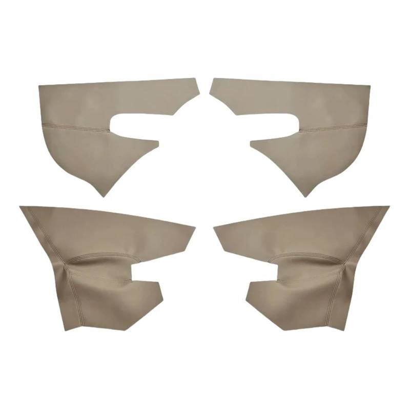 Shuogoufeng Store 2006-2010 Kompatibel mit Passat B6 Türarmlehnenverkleidungsabdeckung 4 Türen Auto Schwarzer Mikrofaser-Leder-Armlehnenbezug Autoinnenraum(Beige) von NTBLKCFR