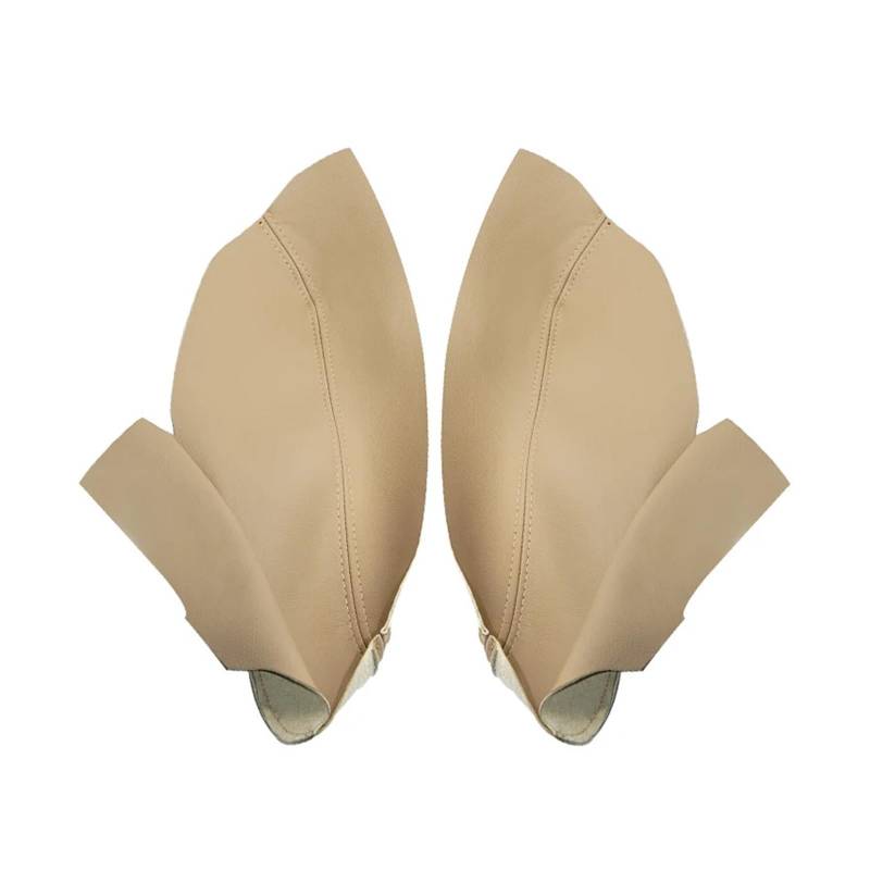 Shuogoufeng Store Autozubehör Vordere 2-Tür-Armlehnenverkleidung Lederbezug Verkleidung Kompatibel mit Charger 2011-2019 Beige von NTBLKCFR