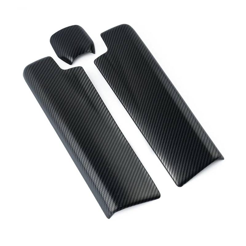 Shuogoufeng Store Carbonfaser-Auto-Mittelkonsolen-Aufräum-Armlehnenkasten-Panel-Zierabdeckungen Kompatibel mit Be*nz E-Klasse W212 2010-2015 Auto-Innenausstattungsset von NTBLKCFR
