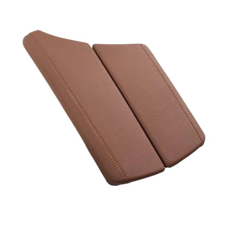 Shuogoufeng Store Kompatibel mit B*W, kompatibel mit 5er-Serie F10 F11 F18 520i 523i 525i 528i 535i LHD Mittelkonsolendeckel Armlehnenabdeckung Panel Lederzierleiste Ersatz(Orange) von NTBLKCFR