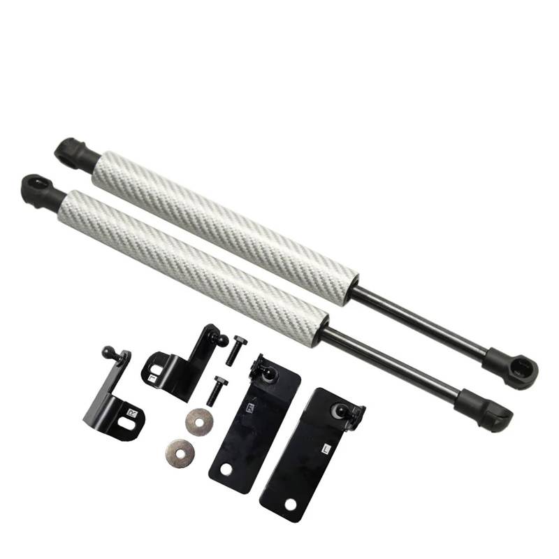 Shuogoufeng Store Kompatibel mit Ma*zda MX-5 MX5 NC 2006-2015. Ändern Sie die Gasdruckfedern der automatischen Motorhaube mit Stoßdämpfer-Hubstützen(Silver carbon fiber) von NTBLKCFR
