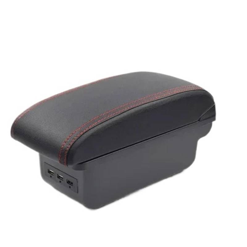 Shuogoufeng Store Kompatibel mit Orlando Armlehne Innenausstattung Mittelkonsole Armlehne Aufbewahrungsbox Teile Zubehör Auto-Styling Dekoration 2016(D Red) von NTBLKCFR