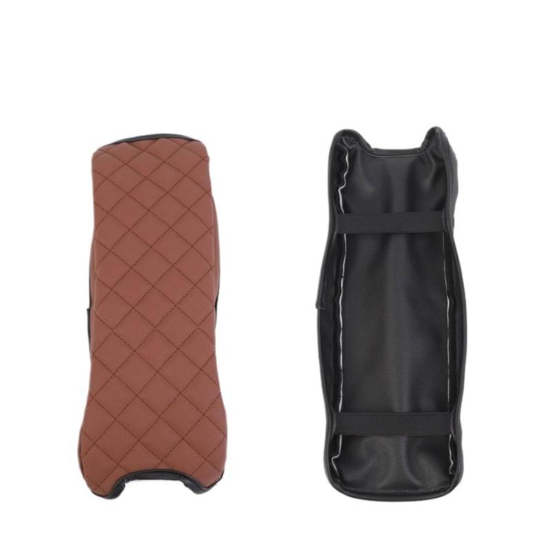 Shuogoufeng Store Lederbezug for die Innenausstattung der Mittelarmlehnenbox, kompatibel mit Compass 2007–2016/kompatibel mit Patriot 2011–2016, Autozubehör(Brown) von NTBLKCFR