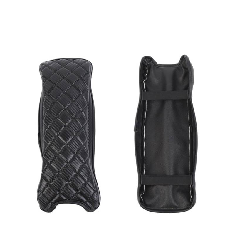 Shuogoufeng Store Lederbezug for die Innenausstattung der Mittelarmlehnenbox, kompatibel mit Compass 2007–2016/kompatibel mit Patriot 2011–2016, Autozubehör(Carbon Fiber Black) von NTBLKCFR