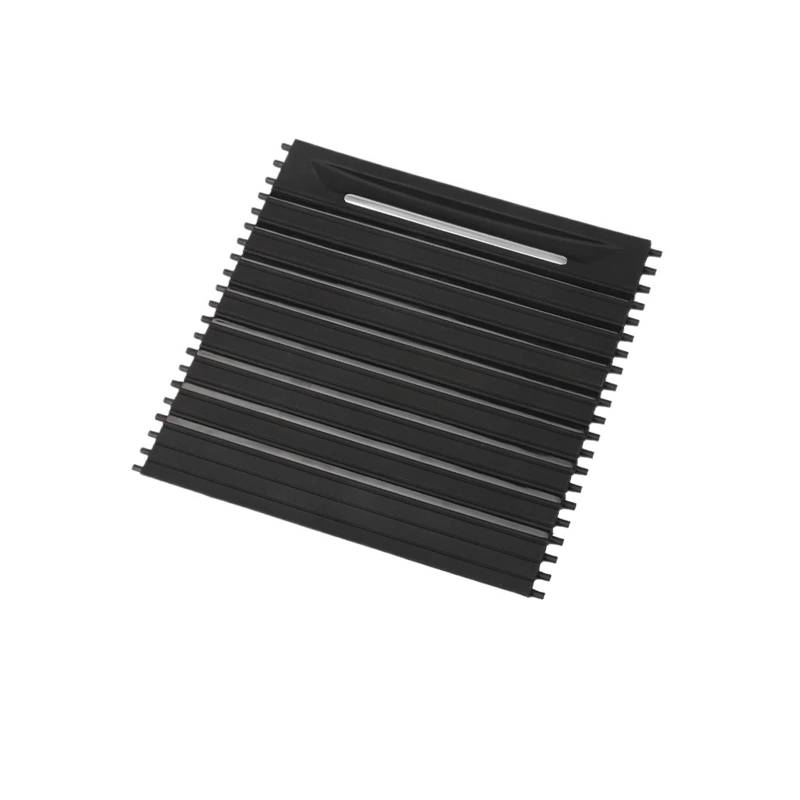 Shuogoufeng Store Rolloabdeckung for die innere Mittelkonsole des Autos, Getränkehalter, Schieberollo, Zubehör, kompatibel mit B*W X5 X6 F15 F16 2013–2019(Black) von NTBLKCFR