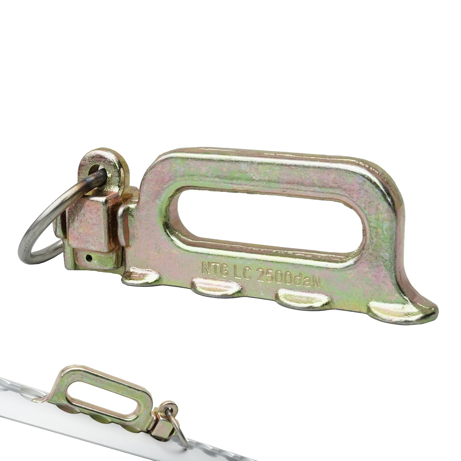 NTG Vierfach Fitting für Airlineschiene 5000 daN Endbeschlag Endfitting Zurrschiene - Verzinkt - Robust und Belastbar - NTG Vierfach Fitting für Airlineschiene 5000 daN Endbeschlag Endfitting Zurrschiene - Verzinkt - Robust und Belastbar - von NTG