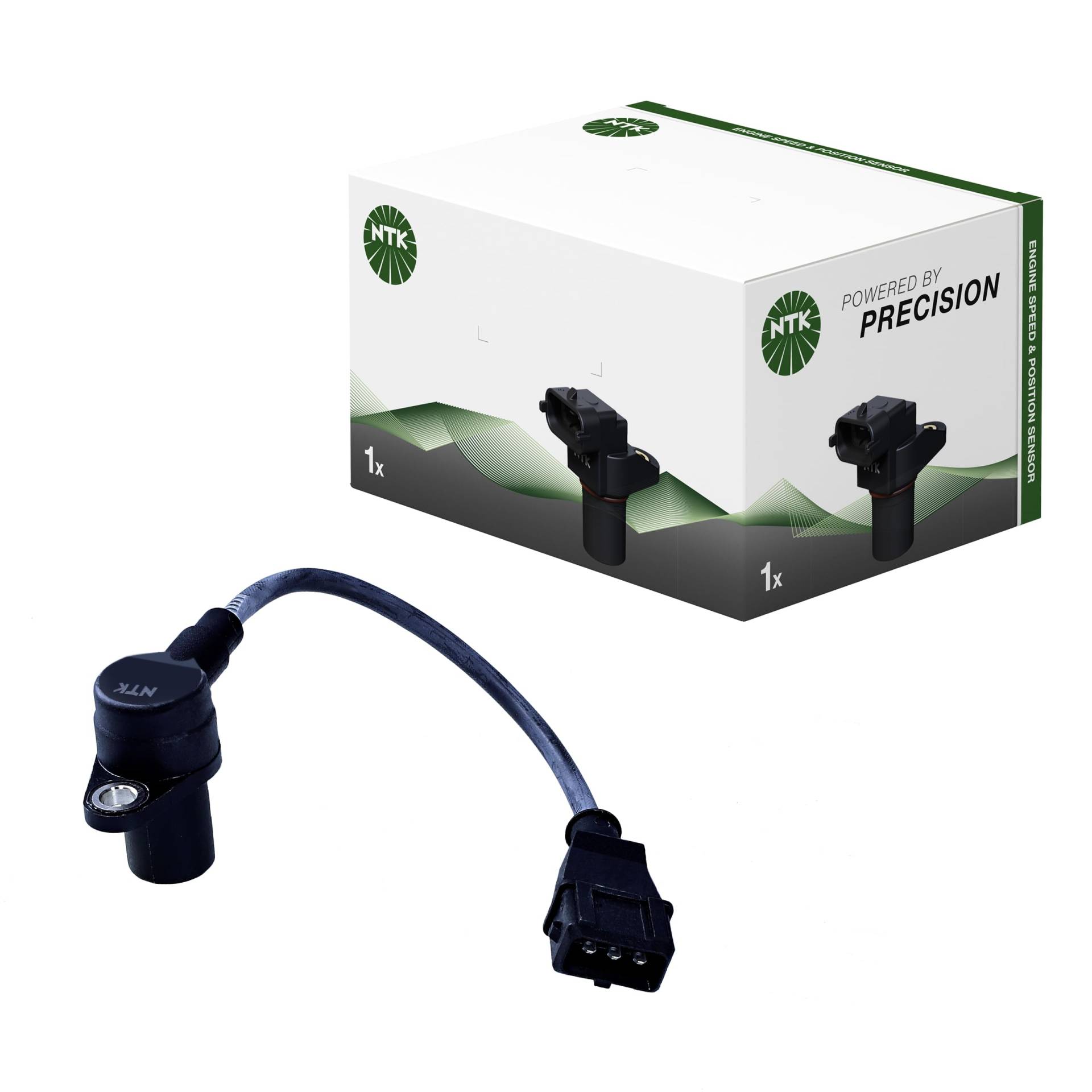 NTK 81033 Kurbelwellensensor, CMC3-A034 | Drehzahl-/Positionssensoren | 1 Stück, Schwarz NTK 81033 Kurbelwellensensor, CMC3-A034 | Drehzahl-/Positionssensoren | 1 Stück, Schwarz von NTK
