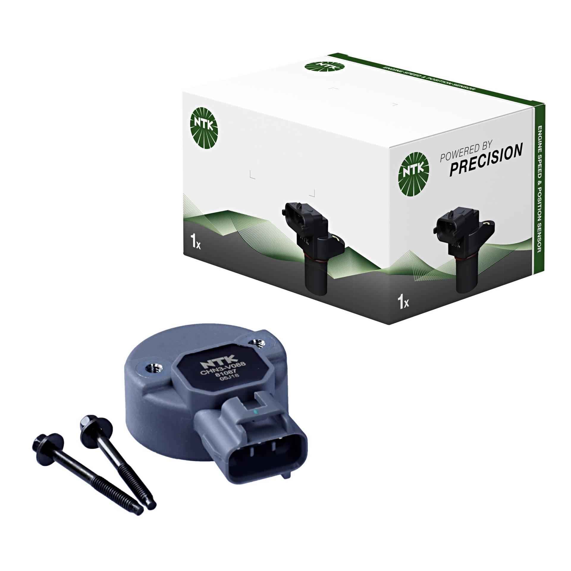NTK 81078 Kurbelwellensensor, CMC2-V079 | Drehzahl-/Positionssensoren | 1 Stück, Schwarz NTK 81078 Kurbelwellensensor, CMC2-V079 | Drehzahl-/Positionssensoren | 1 Stück, Schwarz von NTK