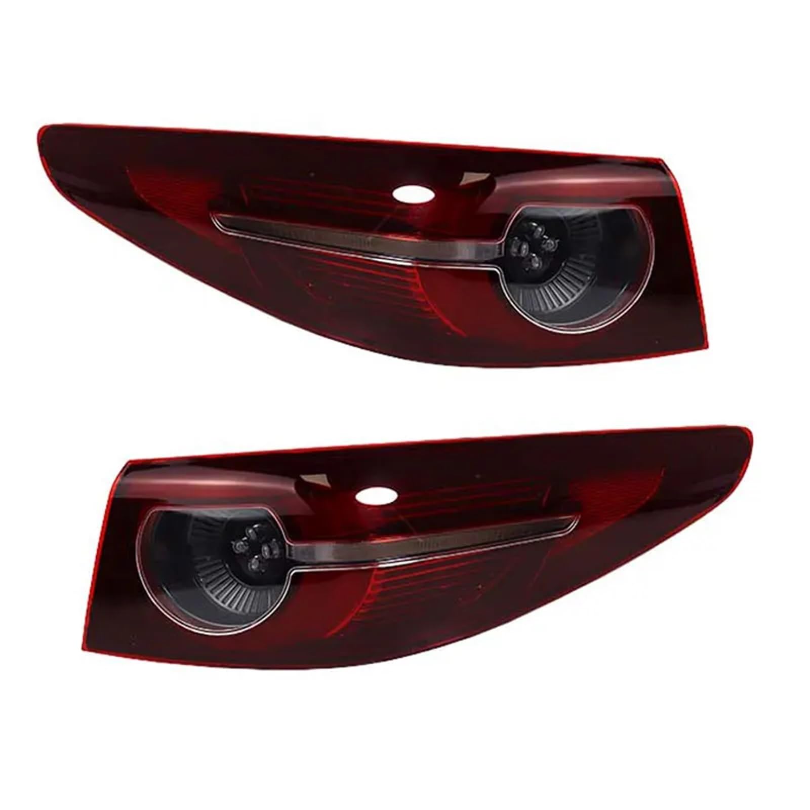 Kompatibel mit Mazda 3 Limousine 2019 2020 2021 Auto Links Rechts LED Rücklicht Warnbremse Stopplicht Blinker Lampe Zubehör(Outside Left Right) von NTOLAMPIX