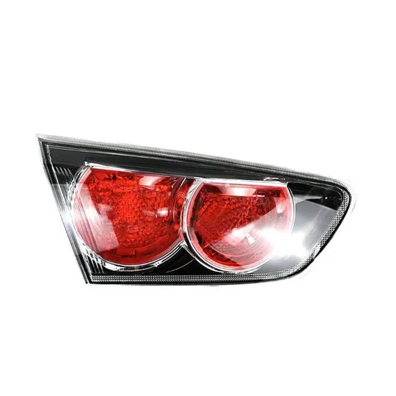 Zubehör Kompatibel Mit Mitsubishi Lancer Sedan 2010-2015 Rücklicht Blinker Warnung Bremse Lampe Rücklicht Gehäuse Ohne Blubs(Black Inside Left) von NTOLAMPIX