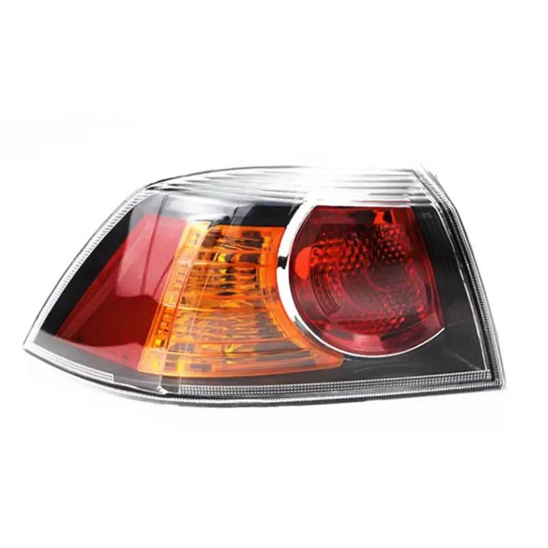 Zubehör Kompatibel Mit Mitsubishi Lancer Sedan 2010-2015 Rücklicht Blinker Warnung Bremse Lampe Rücklicht Gehäuse Ohne Blubs(Black Outside Left) von NTOLAMPIX