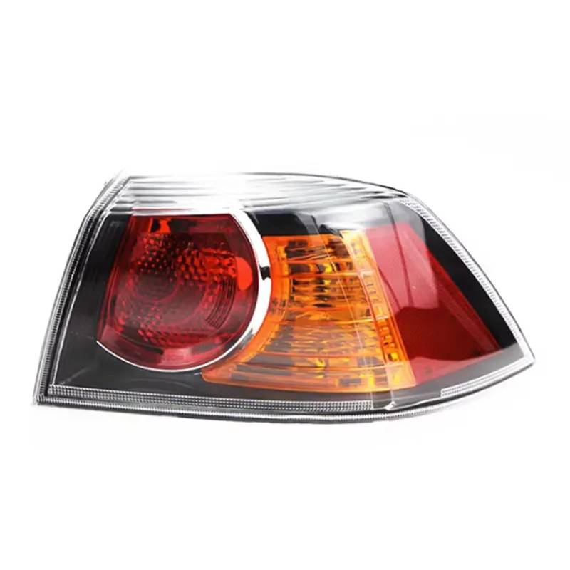 Zubehör Kompatibel Mit Mitsubishi Lancer Sedan 2010-2015 Rücklicht Blinker Warnung Bremse Lampe Rücklicht Gehäuse Ohne Blubs(Black Outside Right) von NTOLAMPIX