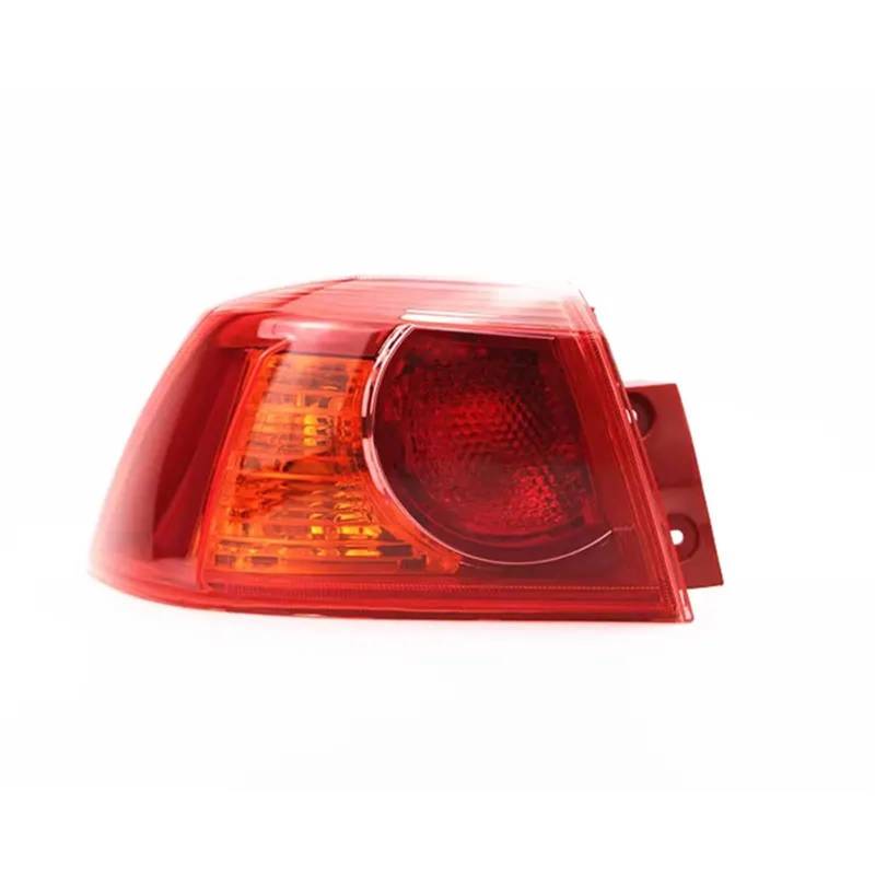 Zubehör Kompatibel Mit Mitsubishi Lancer Sedan 2010-2015 Rücklicht Blinker Warnung Bremse Lampe Rücklicht Gehäuse Ohne Blubs(Red Outside Left) von NTOLAMPIX