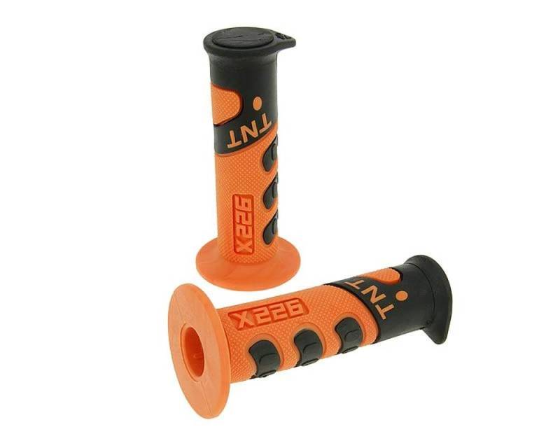 Lenkergriffe Griffe CROSS 922X Orange Schwarz Roller Scooter Motorrad von NTT