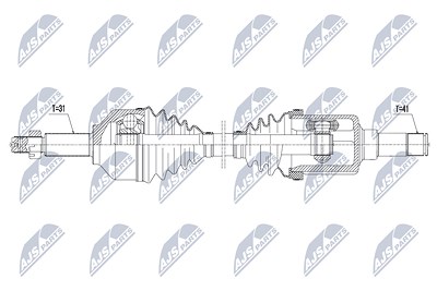 Nty Antriebswelle [Hersteller-Nr. NPW-FR-075] für Ford von NTY