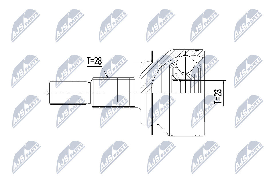 Gelenksatz, Antriebswelle getriebeseitig NTY NPZ-MZ-061 Gelenksatz, Antriebswelle getriebeseitig NTY NPZ-MZ-061 von NTY