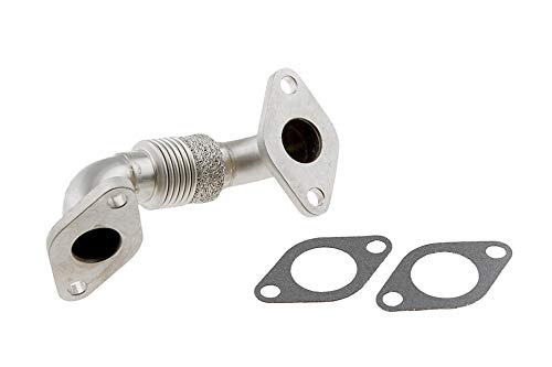 NTY Kühlerschlauch EGR 1.9TDI 038131521BL - Silber, Metall, EGR-Kühlerschlauch, Autoteile, Einzelstück, Kompatibel mit Seat Cordoba (6L2) 1.9 TDI 2002.09-2009.11 uvm. von NTY
