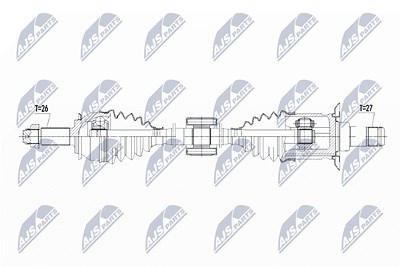 Nty Antriebswelle [Hersteller-Nr. NPW-BM-103] für Mini von NTY