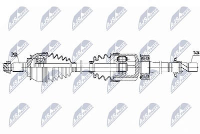 Nty Antriebswelle [Hersteller-Nr. NPW-BM-156] für Mini von NTY