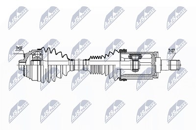 Nty Antriebswelle [Hersteller-Nr. NPW-BM-177] für BMW von NTY