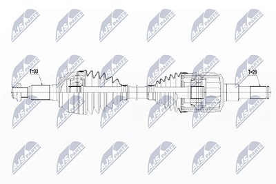 Nty Antriebswelle [Hersteller-Nr. NPW-CH-070] für Hummer von NTY