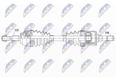 Nty Antriebswelle [Hersteller-Nr. NPW-FR-161] für Ford von NTY