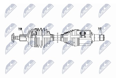 Nty Antriebswelle [Hersteller-Nr. NPW-ME-061] für Mercedes-Benz von NTY