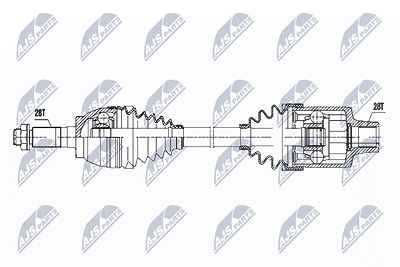 Nty Antriebswelle [Hersteller-Nr. NPW-MZ-051] für Mazda von NTY