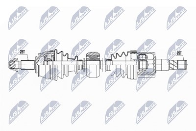 Nty Antriebswelle [Hersteller-Nr. NPW-PL-131] für Opel von NTY