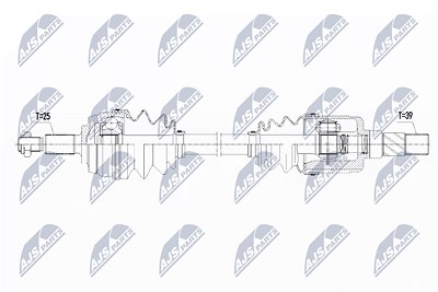 Nty Antriebswelle [Hersteller-Nr. NPW-RE-099] für Renault von NTY