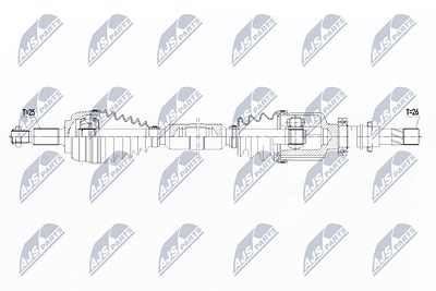 Nty Antriebswelle [Hersteller-Nr. NPW-RE-140] für Renault von NTY