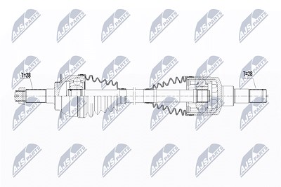 Nty Antriebswelle [Hersteller-Nr. NPW-SU-019] für Fiat, Suzuki von NTY
