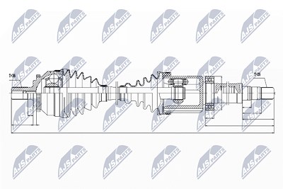 Nty Antriebswelle [Hersteller-Nr. NPW-VV-029] für Volvo von NTY