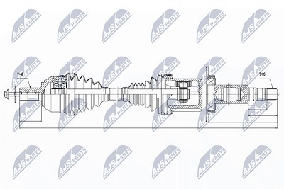 Nty Antriebswelle [Hersteller-Nr. NPW-VV-032] für Volvo von NTY