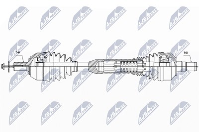 Nty Antriebswelle [Hersteller-Nr. NPW-VV-054] für Volvo von NTY