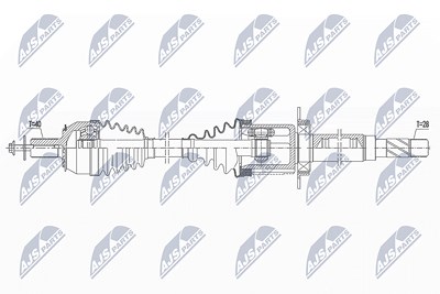 Nty Antriebswelle [Hersteller-Nr. NPW-VV-145] für Volvo von NTY