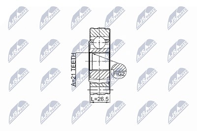 Nty Gelenk, Längswelle [Hersteller-Nr. NPW-SU-011] für Suzuki von NTY