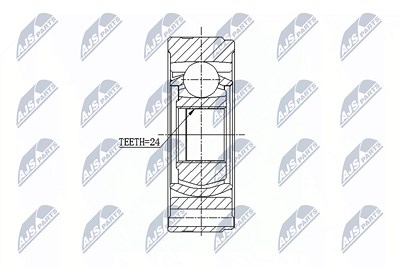 Nty Gelenksatz, Antriebswelle [Hersteller-Nr. NPW-HY-521] für Hyundai, Kia von NTY