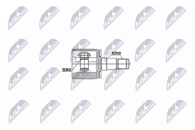 Nty Gelenksatz, Antriebswelle [Hersteller-Nr. NPW-MS-047] für Mitsubishi von NTY