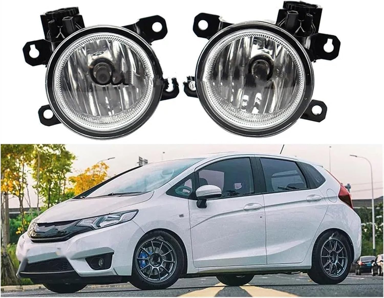 NUGHYVS Nebelscheinwer Kompatibel Für Jazz GK5 Fit RS 2014 2015 2016,Vordere Nebelscheinwerfer Nebelscheinwerfer-Lichtabdeckung Frontstoßstange Autozubehör NUGHYVS Nebelscheinwer Kompatibel Für Jazz GK5 Fit RS 2014 2015 2016,Vordere Nebelscheinwerfer Nebelscheinwerfer-Lichtabdeckung Frontstoßstange Autozubehör von NUGHYVS