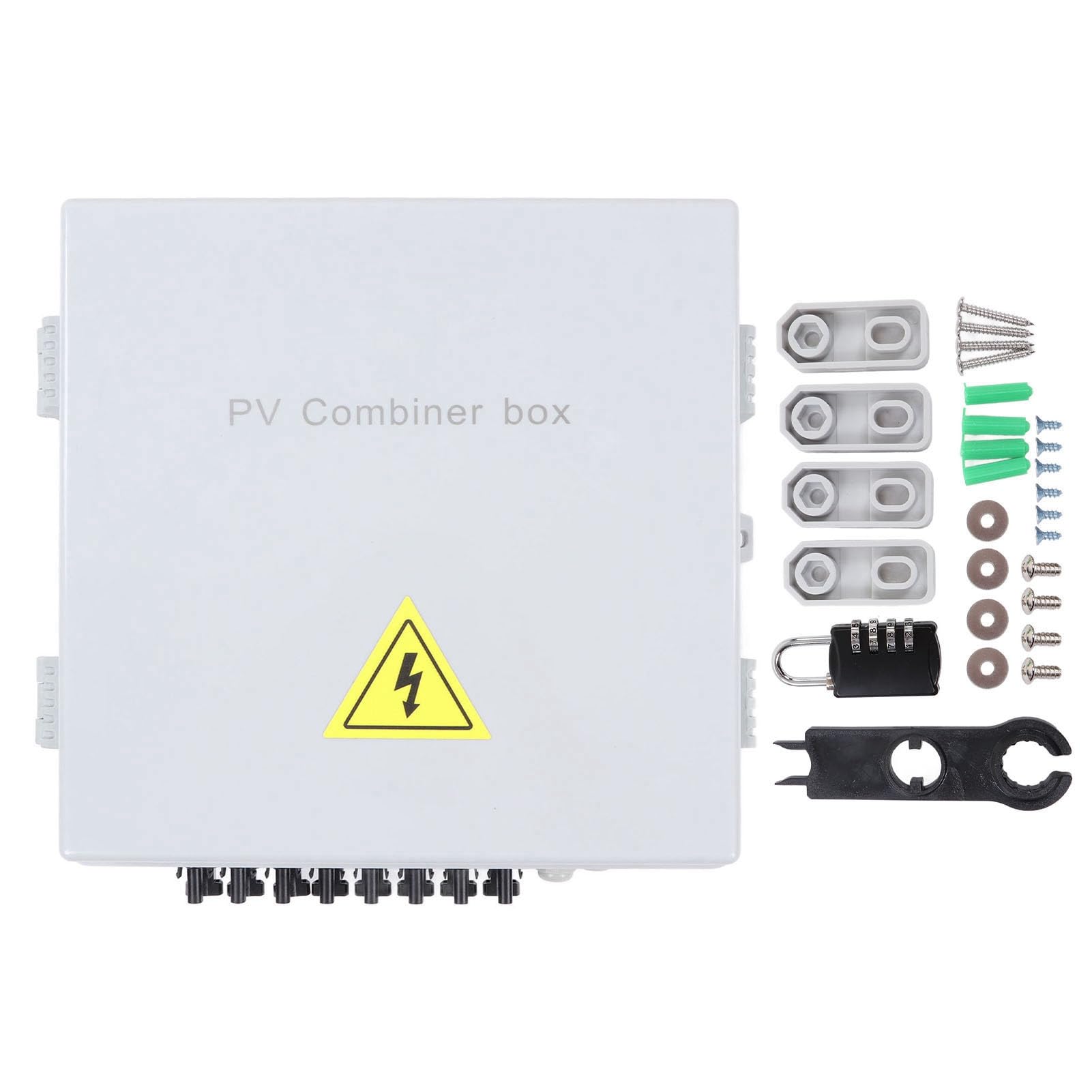 8 String Solarer PV Combiner Box mit DC-Schutzschalter und 10A Sicherung für Solarstromanlagen 80A 8 String Solarer PV Combiner Box mit DC-Schutzschalter und 10A Sicherung für Solarstromanlagen 80A von NUMNBE
