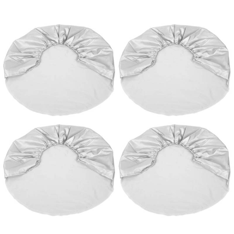 NUMNBE 4Pcs 27-29 Zoll Reifenabdeckung Silber Schutzabdeckung für Auto RV SUV LKW Anhänger von NUMNBE
