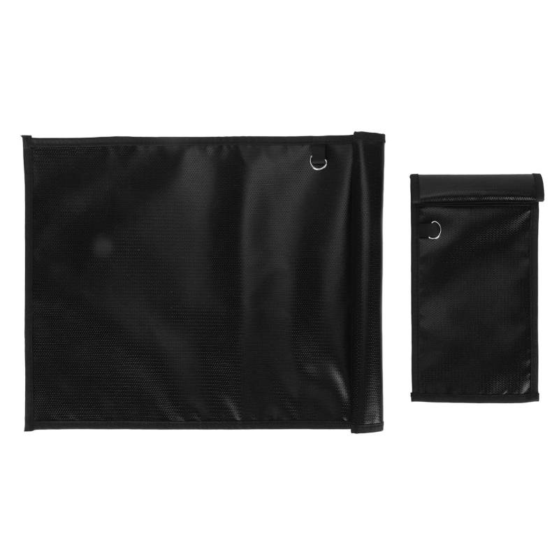 NUMNBE Faraday Schutztasche 2 Stück für Handys und Autoschlüssel Signalblockierungstasche wasserdichte Feuerfeste Radiofrequenzidentifikation Faraday Tasche von NUMNBE