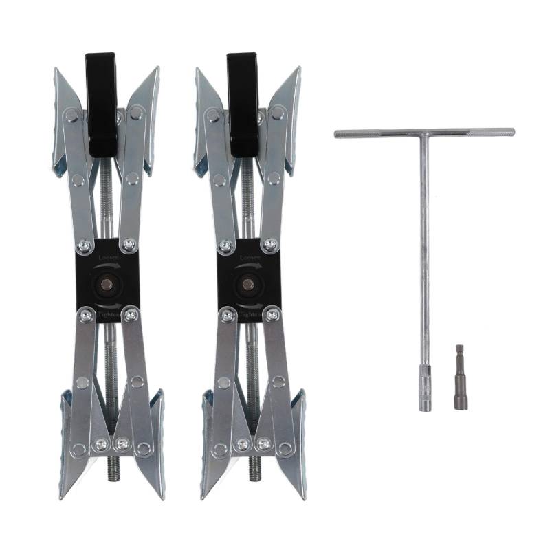 NUMNBE Radstabilisator 2Stk. Stahl Starker Reibung X-Form Klötze Reifen-Stabilisator Wohnmobil Reisetrailer Wohnwagen von NUMNBE