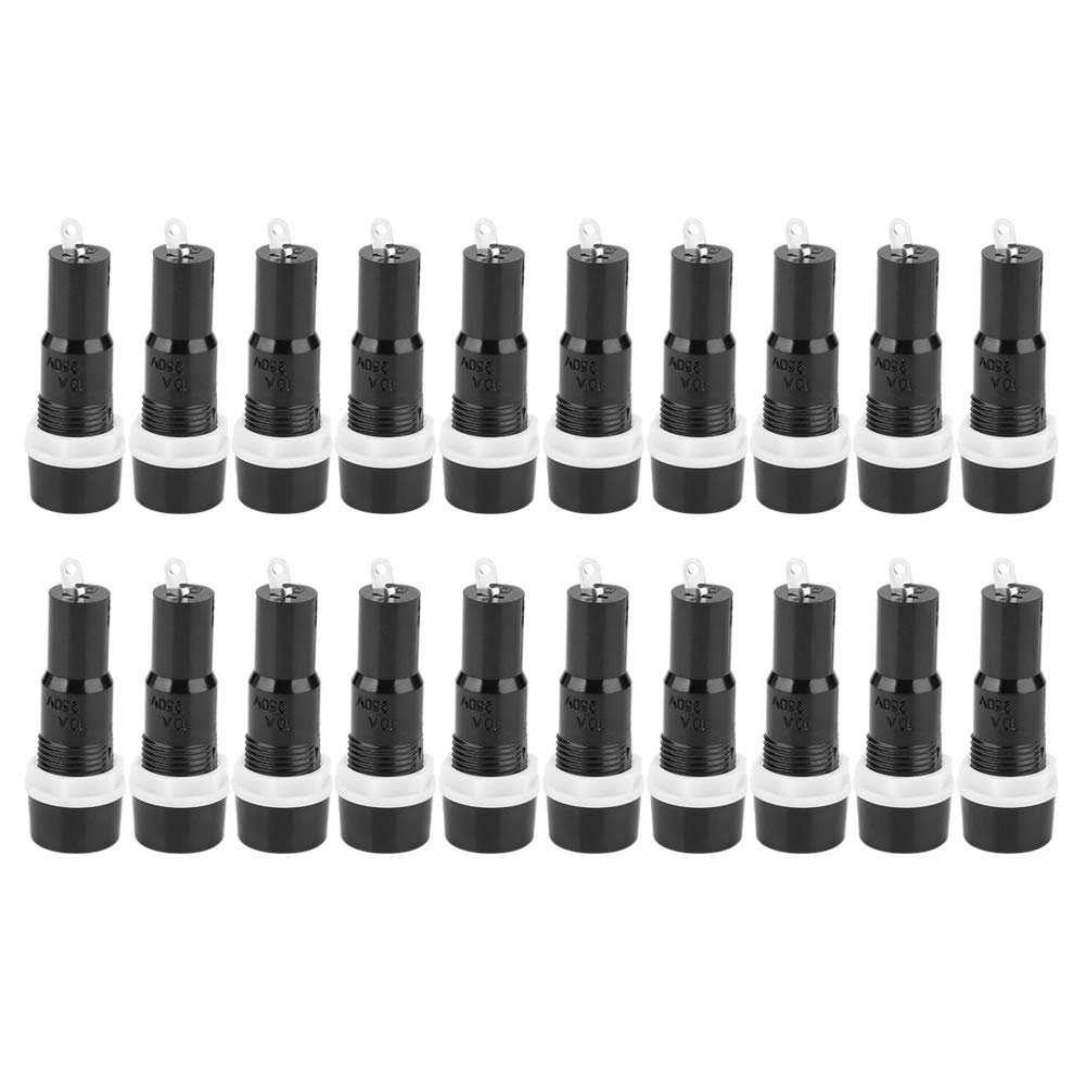 Sicherungshalter MF-527 Sicherungskasten Schwarz Sicherungsschutzgehäuse für 5x20mm Sicherung 10A x 20 Stück Sicherungshalter MF-527 Sicherungskasten Schwarz Sicherungsschutzgehäuse für 5x20mm Sicherung 10A x 20 Stück von NUMNBE
