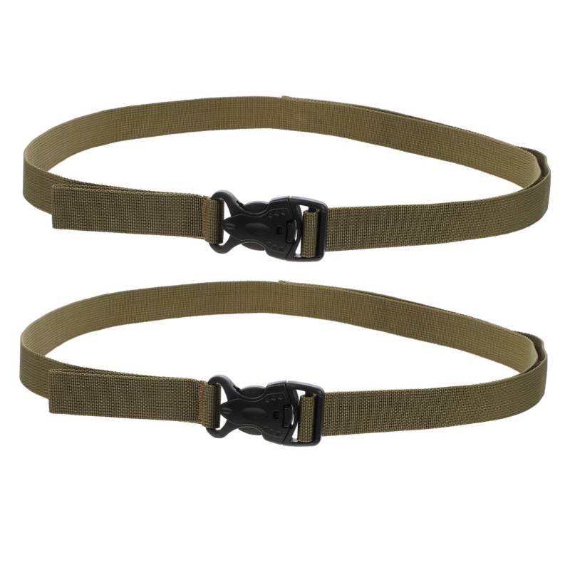 NUOBESTY 2 Stück Gepäckband praktischer Outdoor-Gepäckgurt Camping-Bündelungsgürtel Ratschengurte Spanngurte für Campinggepäck Bindegurte für Gepäck robuster Koffergurt Polypropylen Khaki von NUOBESTY
