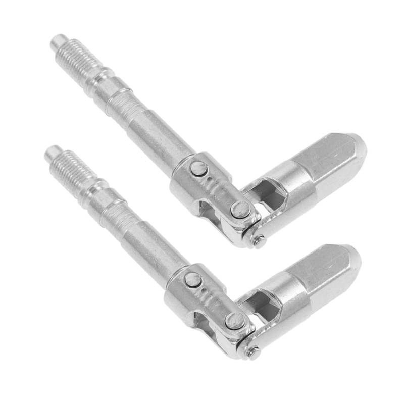 NUOBESTY 2 Stück Horizontaler Doppelpumpenwagenheber Hydraulikwagenheberteile Wagenheberteile Hydraulikwagenheber Reparatursatz Wagenheberersatzteile Silbereisen von NUOBESTY