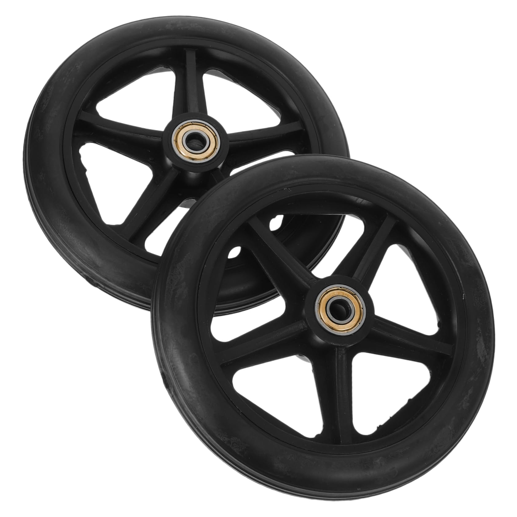 NUOBESTY 2Stücke Vorderräder Ersatzräder für Rollstühle Rutschfeste Gummiräder mit Lagern Einfach zu Installieren NUOBESTY 2Stücke Vorderräder Ersatzräder für Rollstühle Rutschfeste Gummiräder mit Lagern Einfach zu Installieren von NUOBESTY