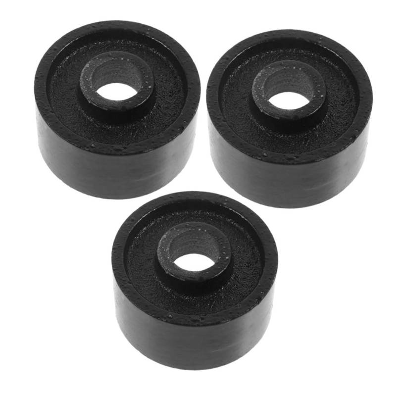 NUOBESTY 3 Stück Jack-Zubehör Anhänger Radheber Bootsanhängerheber mit Rad Hochhubwagenheber Produkte Wagenheberstange Wagenheber hydraulisch Wagenheberrad Stahl Black von NUOBESTY
